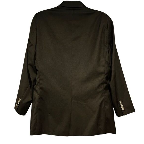 Michael Kors Black Suit Metal Buttons Jacket Blazer Men’s 48R - Picture 2 of 6